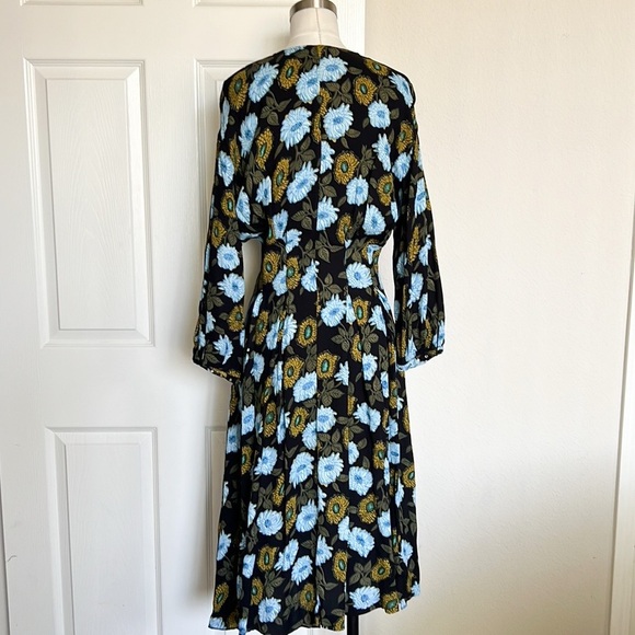 SANDRO Brut Floral Mini Long Sleeve Dress - Picture 5 of 10